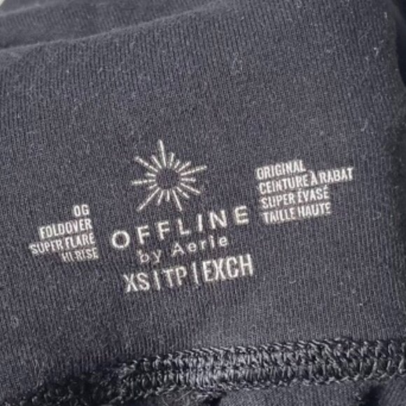 Offline By Aerie Black Yoga Pants Women's XS - Picture 4 of 5